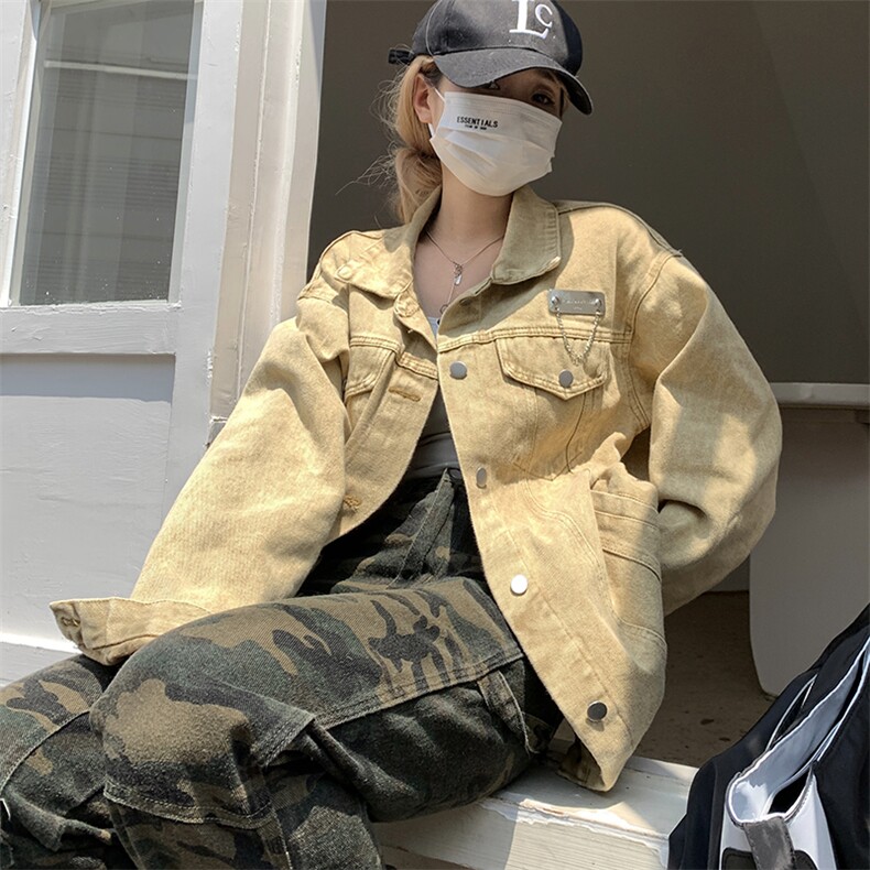 牛仔外套秋季新款宽松美式设计感小众百搭刺绣夹克潮牌C452-P80,男装工装外套,星座911-2(原星座613-2）
