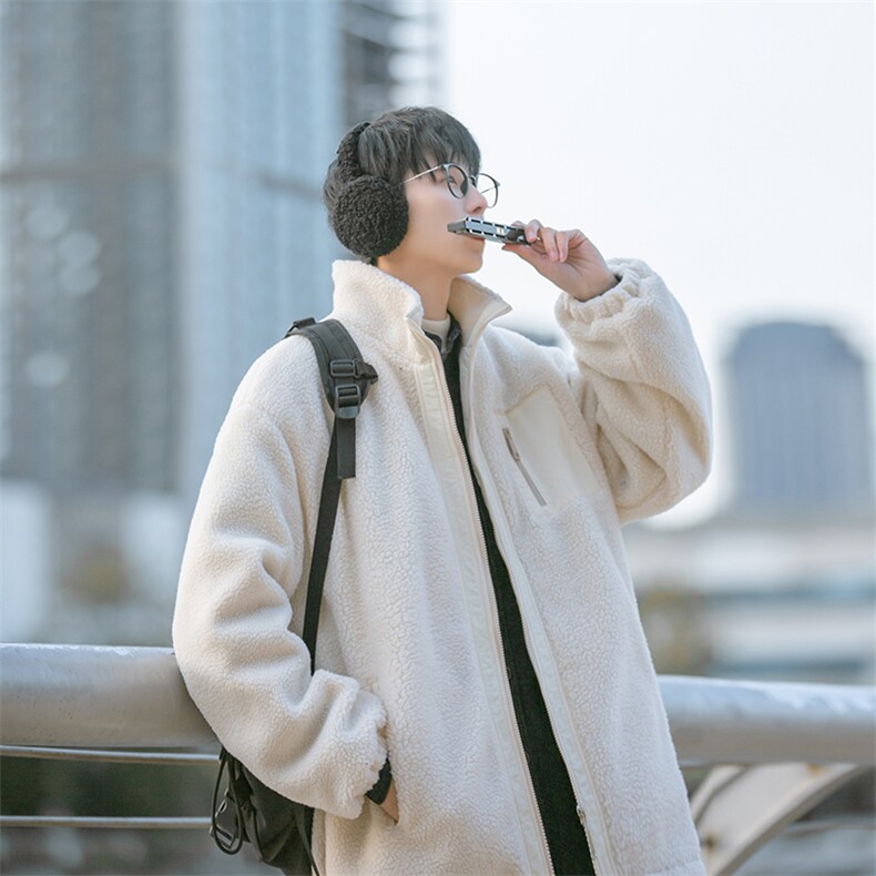 B225-W8418-P118-X148--60%棉-40%涤纶拼接羊羔毛加厚棉服-有现货,男装棉衣,电商B225