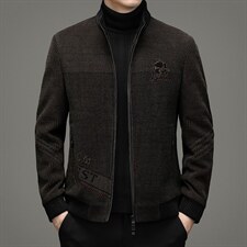 呢子外套男士宽松立领休闲呢料夹克上衣秋季潮流休闲ZG2800-P270,男装夹克,电商B212（原钱塘6029）