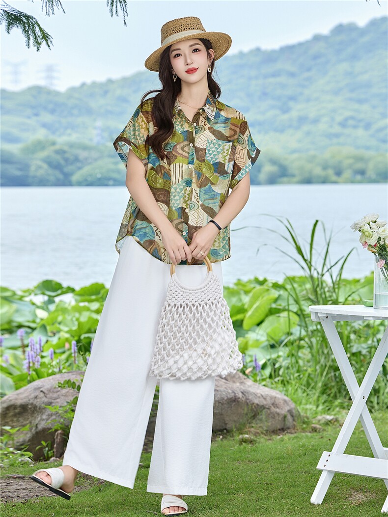 现货！2026年夏季时尚简约大方气质优雅宽松休闲两件套裤套装女,女装套装/套裙,衣之秀