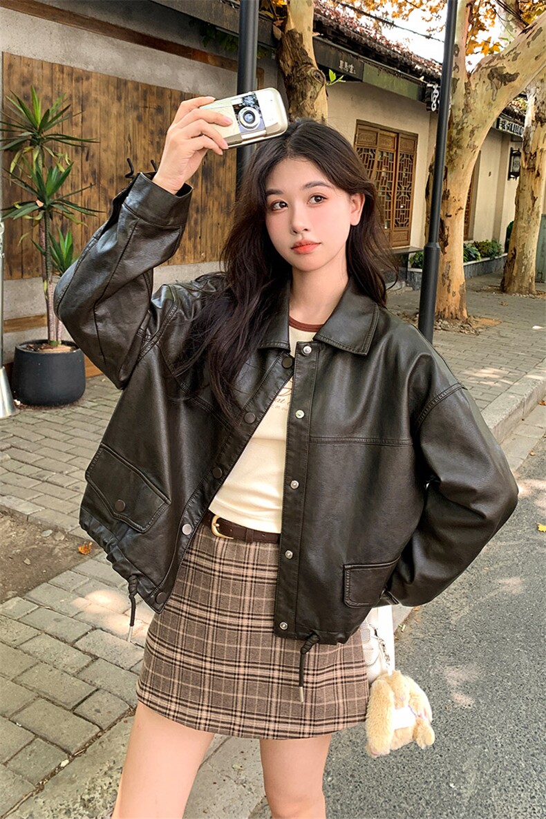 2024【新现货】墨绿色皮衣082-5882P145K218,女装皮衣,浙宝192（原082）