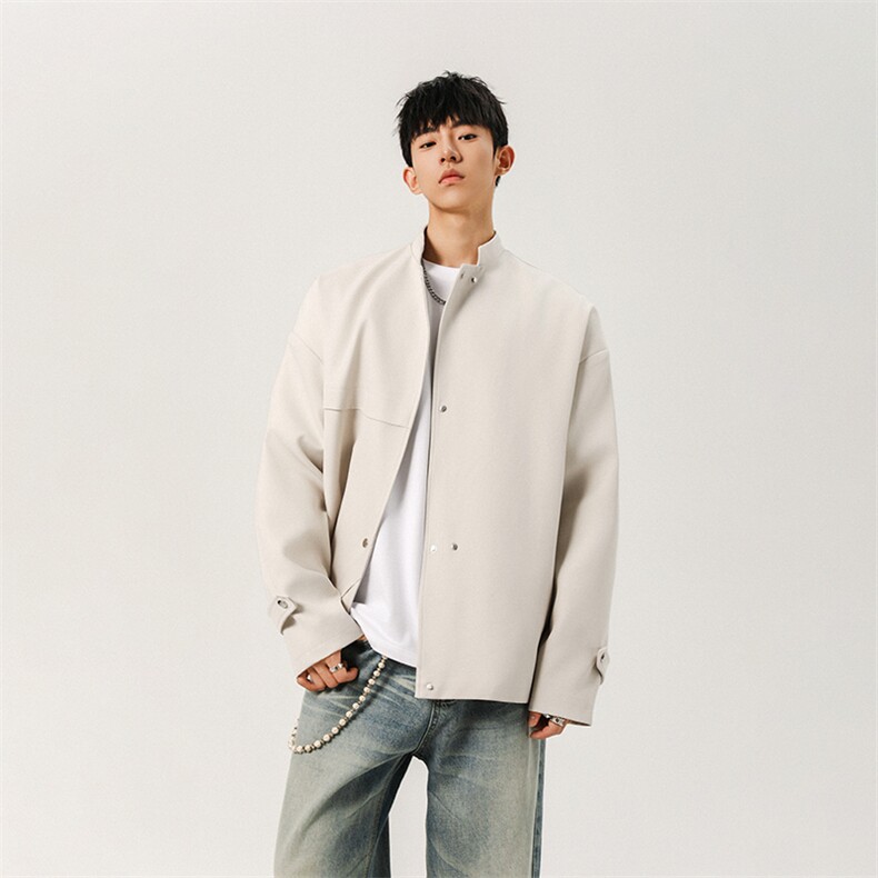 无影墙休闲新中式风立领外套男春季中山装夹克-A2190TP78控128,男装夹克,电商B241