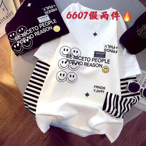 春款上新假两件T，女装，一杭