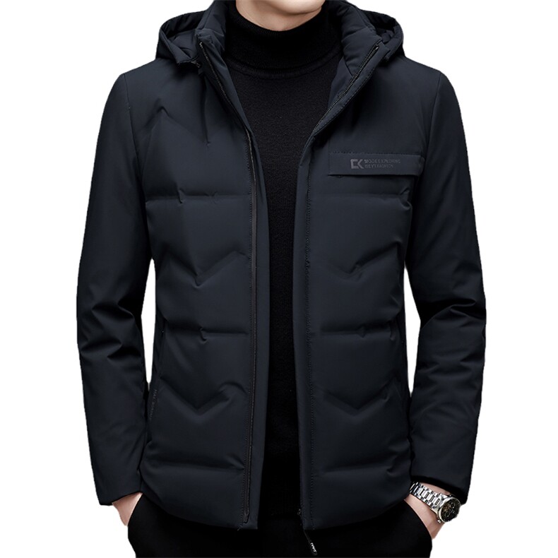 21可脱卸帽白鸭绒羽绒服男中长款冬新款中年保暖外套ZL119-P230，男装羽绒服，电商B212（原钱塘6029）