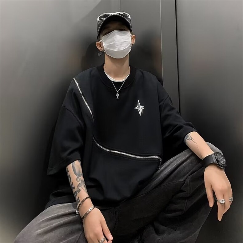 2024春夏季新款男休闲圆领短袖T恤T39P35,男装T恤,星座1116-2