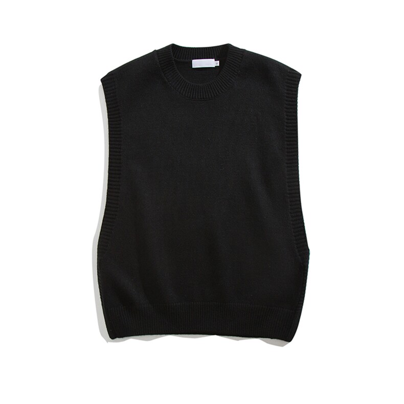 A353-M176-韩版纯色圆领套头无袖毛衣男女针织衫上衣，男装针织衫/毛衣，星座1308-1（原A353）