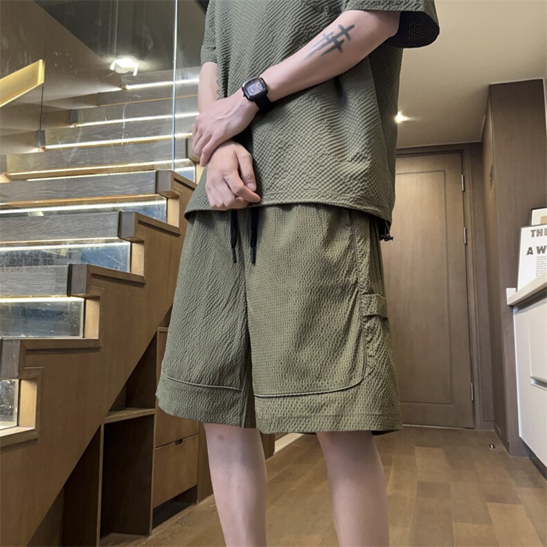 量大优供视频泡泡纱速干短裤男CP75-特p25,男装牛仔裤,电商B371