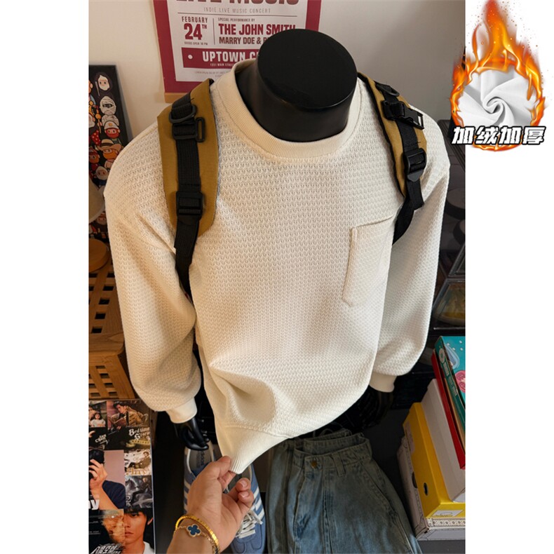 2025HW25836加绒假模大码圆领长袖卫衣M-5XHW25981-特P35,男装卫衣,电商A022