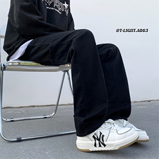 美式ins高街hiphop新款弹力修身直筒休闲裤货号K675P65，男装牛仔裤，电商A063