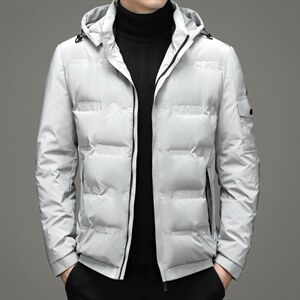 2023新款连帽可脱卸羽绒服短款商务休闲厚外套男SNNYR99673-P225，男装羽绒服，电商B212（原钱塘6029）