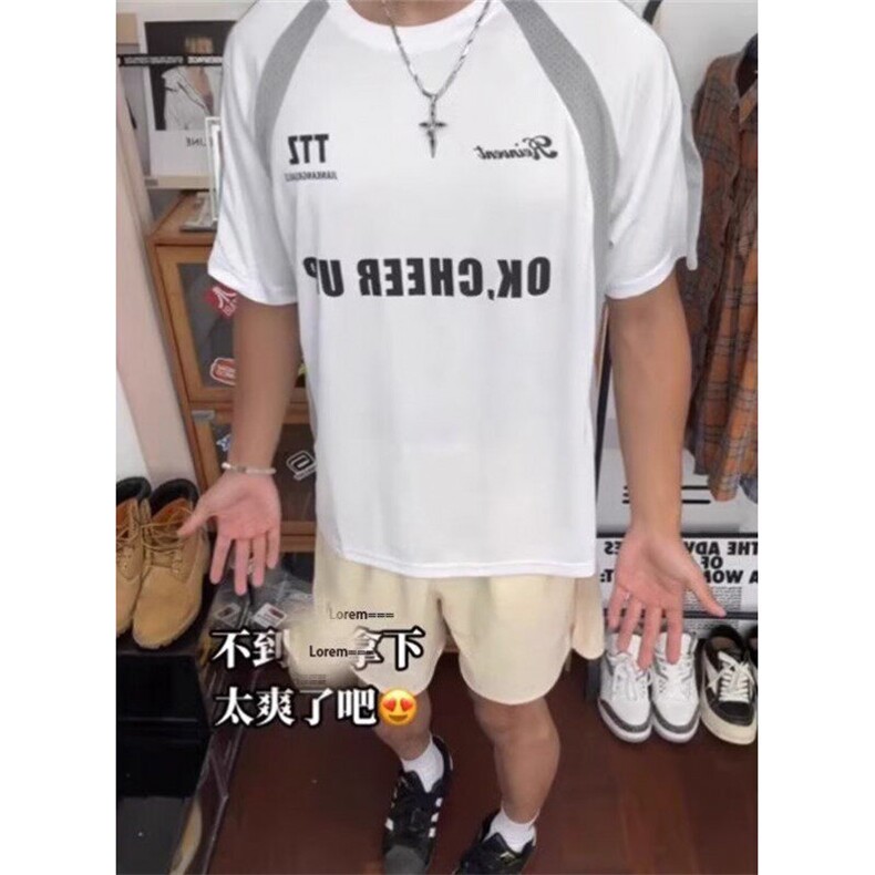 训练服男款夏季运动健身冰丝速干短袖T恤体育生篮球服TW173,男装T恤,星座1116A（原606A-3）