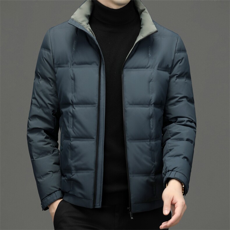 BEYR811钱塘2020-2中年男士冬季新款时尚立领百搭羽绒服P180,男装羽绒服,钱塘207-2