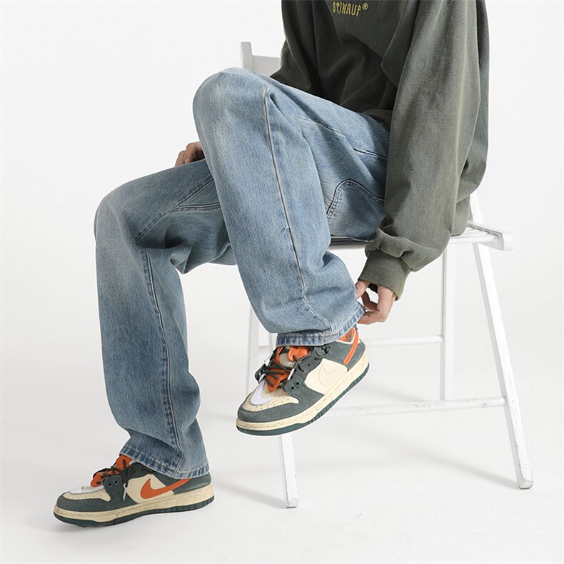 牛仔裤直筒品质好B342-N188-P55控78,男装牛仔裤,电商B342