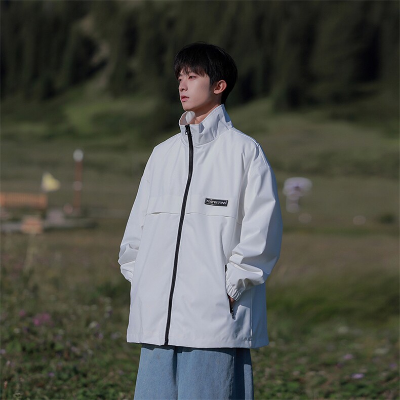 815A-MJ78622-58特秋冬贴标立领服外套夹克潮牌冲锋衣服男,男装夹克,星座815A