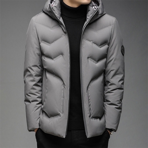2021连帽羽绒服男士中老年爸爸装冬季休闲外套QLMF82108-P260图片