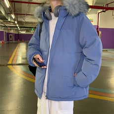 YR50099-P255大毛领羽绒服男大码彩色连帽羽绒衣男外套，男装羽绒服，电商A040