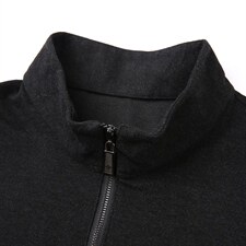 2023新款立领t恤男长袖秋衣春秋季半拉链卫衣中年秋装上衣polo衫，男装卫衣，电商B212（原钱塘6029）
