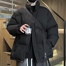 冬季纯色立领棉衣男女新款棉袄情侣装面包服保暖短款羽绒棉服外套，男装棉衣，星座506A