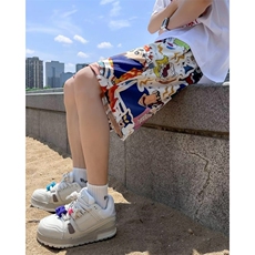 卡通情侣短裤男同款宽松速干潮流休闲沙滩裤睡裤DK5544，男装牛仔裤，星座1116A-1（原606A）