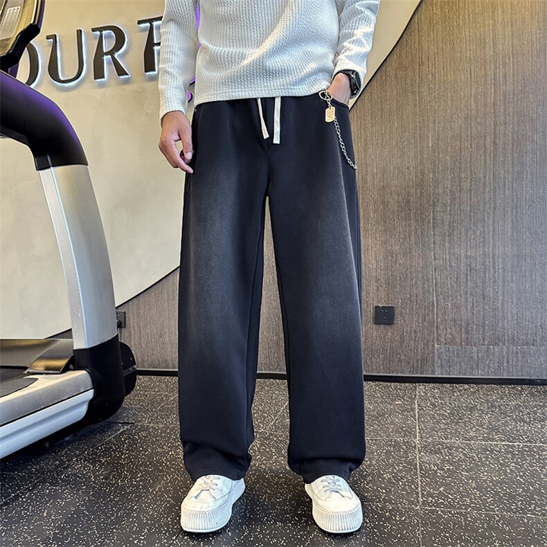 B216K3017P682025秋冬装新款男直筒休闲裤链子可拆小伙风,男装休闲裤,电商B216（原B302）