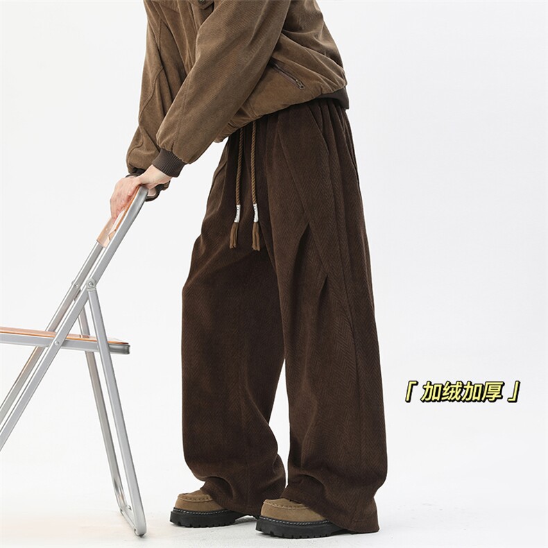 2025HK251059加绒无影墙人字纹打褶长裤M-5XHK251054-特P40,男装卫衣,电商A022