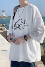Q11041-P30春夏季七分袖t恤男大码五分袖男短袖中袖，男装T恤，电商A040