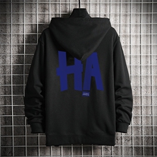 KS21258-P38连帽开衫卫衣男运动外套大码班服网格，男装卫衣，电商A040A