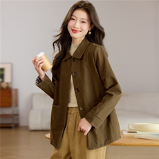 2026春秋季时尚简约显瘦休闲百搭潮流短撞色外套，女装短外套，独衣靓