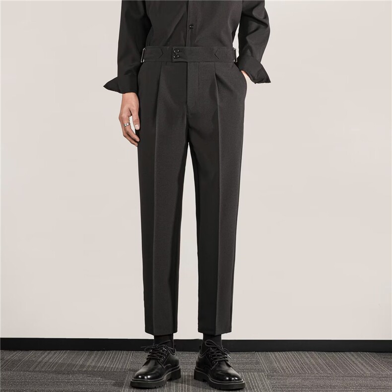 秋冬季新款男士小西裤垂感修身九分西装裤休闲长裤子男款K29，男装西裤，星座1116A-2（原606A-1）