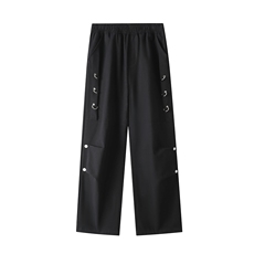 金属扣工装裤C5360-TP65控价88春季新品高街宽松女休闲长裤男，男装休闲裤，电商A102-1