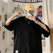 Q11045-P30春夏季七分袖t恤男大码五分袖男短袖中袖，男装T恤，电商A040
