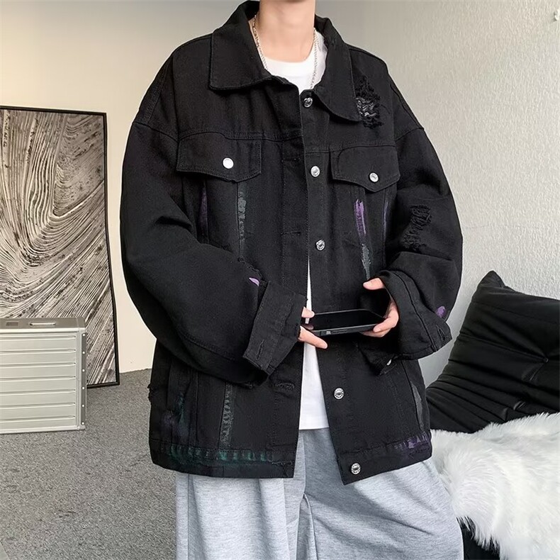 秋季青春流行男夹克文艺潮外套M8822-P65,男装夹克,星座1109-3