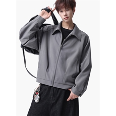 2026春季新款港风短款翻领宽松行政夹克外套男J6512-特P60控128，男装夹克，电商A001-1