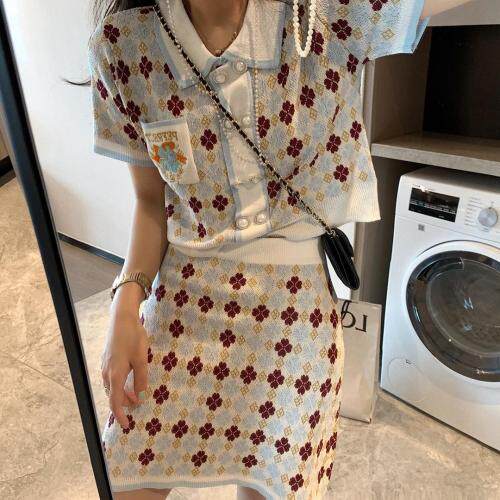 小香风四叶草套装，女装职业装，XTZ style