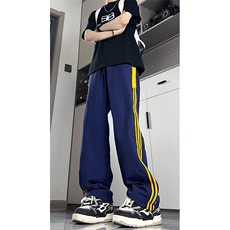 冰丝男裤加长高个子条纹休闲裤男夏季薄款190cm115运动裤KZ061P45，男装休闲裤，电商B312