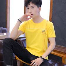 家乐2003男士短袖T恤2021春新款休闲修身韩版潮流个性帅气，男装T恤，电商D310（原电商305）
