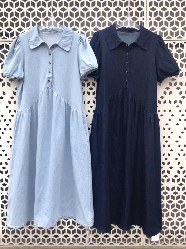 蕾丝拼接个性短袖牛仔裤，女装牛仔裤，丽本