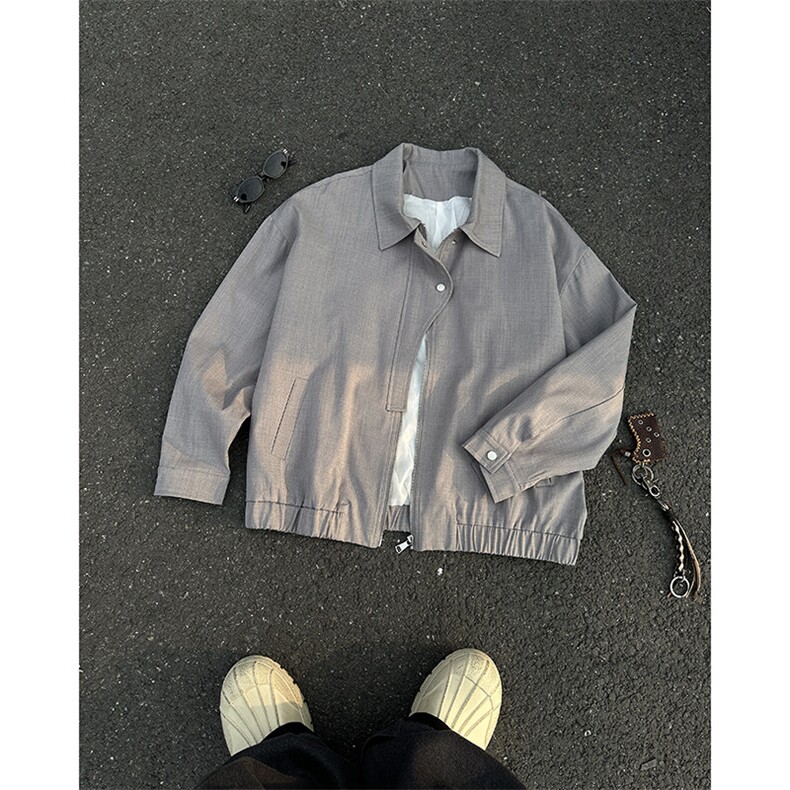 【25春现货】JK1023-P53特控88大码设计感夹克短款外套,男装夹克,电商D232