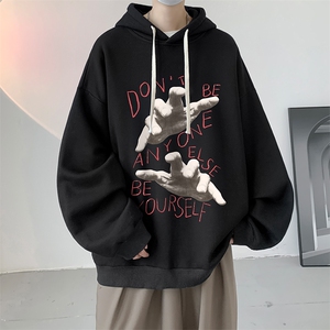 连帽卫衣男大码胖子帽衫大号运动服WY2452-P35图片