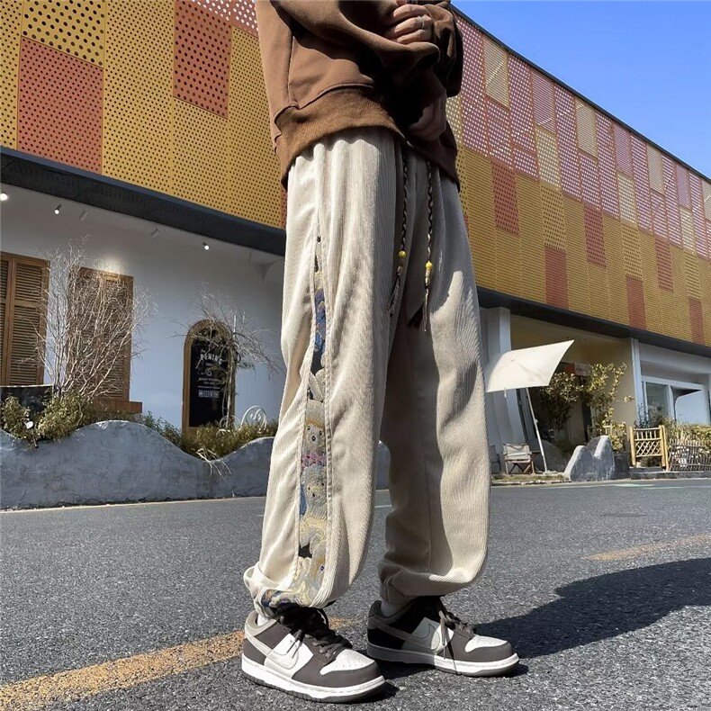 灯芯绒男新款青少年时尚休闲裤K9534P38,男装休闲裤,星座1116-2