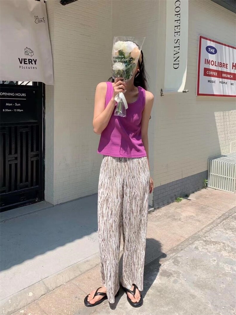 【现货】压褶长裤，其它，里奈(5F)