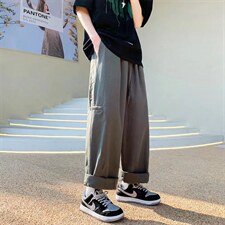 日系潮流新款潮牌气质文艺慵懒ins百搭休闲裤男K2714-P38，男装休闲裤，星座512-2