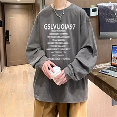 抖音得物供货量大从优可提供视频美式长袖T恤CT742特P25，男装T恤，电商A486-1