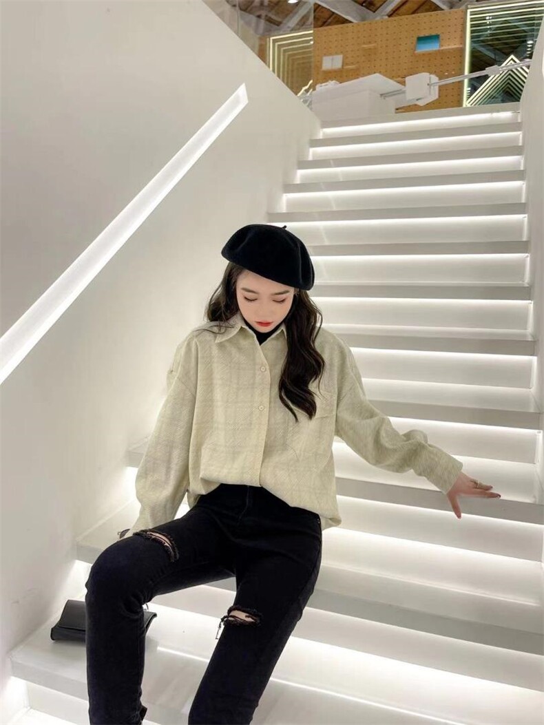 磨毛加厚加绒衬衫，女装衬衫，Balance Studio