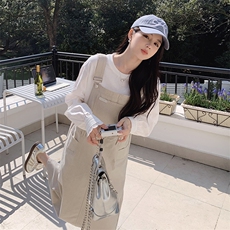 【现货】时尚套装女2025春季新款女装洋气两件套背带裙套裙，女装套装/套裙，慧尚2-185