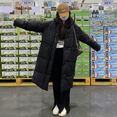 CC087-P90中长款情侣面包服纯色简约长款连帽棉服外套，男装棉衣，星座911-3