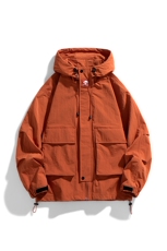 春季新款现货三防户外夹克男连帽冲锋衣外套DSA157B-J93-P60，男装夹克，电商A157B