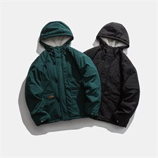 ZM059-P140连帽工装多口袋羊羔毛夹棉棉衣加厚棉服潮牌外套男,男装棉衣,星座1408-1