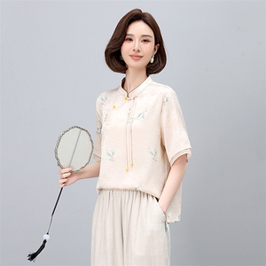 新中式轻国风裙女2024年夏季新款高级感气质女装连衣裙图片