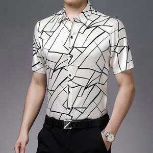 GBN8552夏季新款男式休闲衬衫短袖时尚衬衣P249图片
